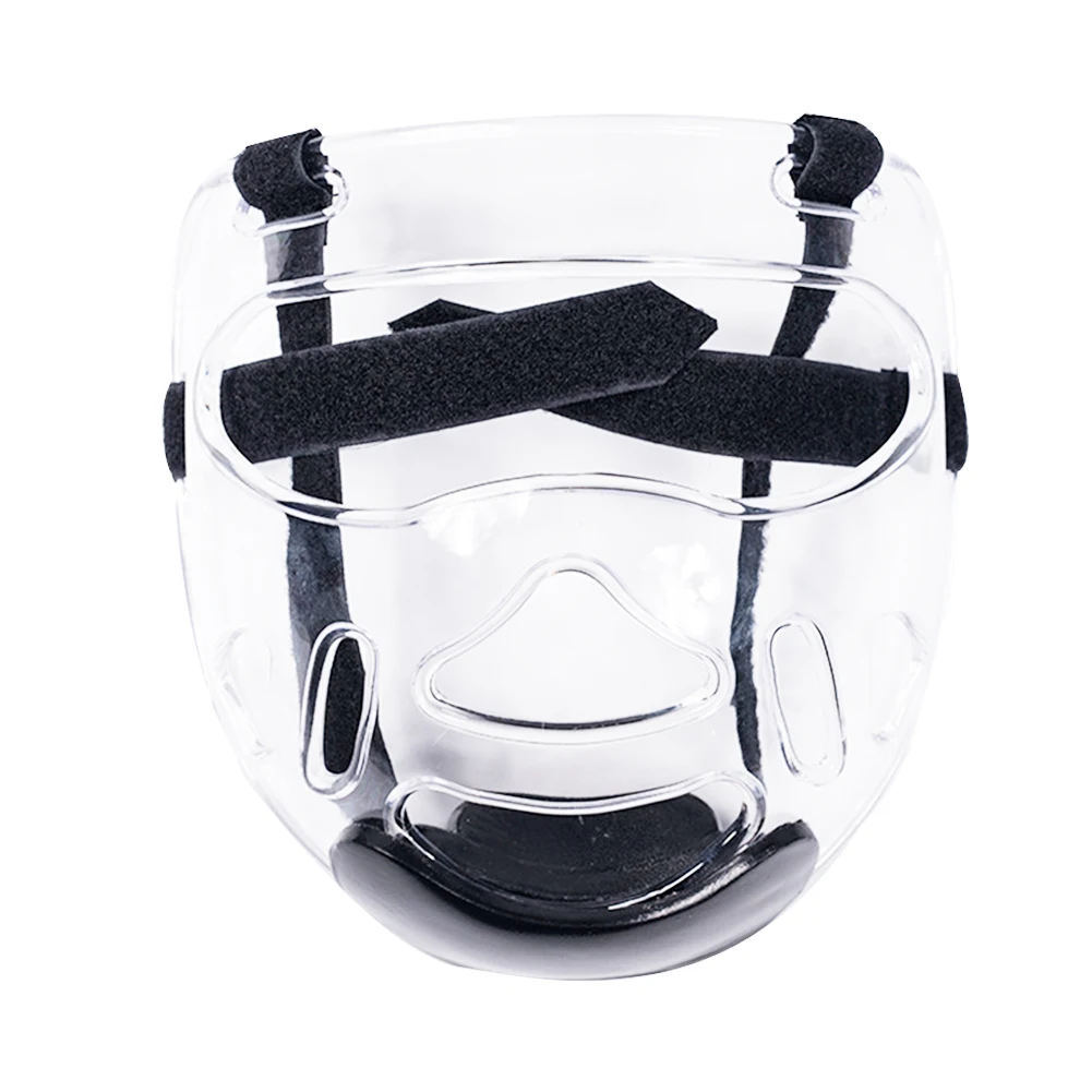 Каратэ Защитное снаряжение съемный прозрачный спорт таэквондо маска шлем Защита