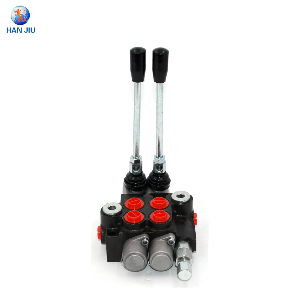 Hydraulic post hole auger parts hydraulic control valve 2 spool 40L/Min