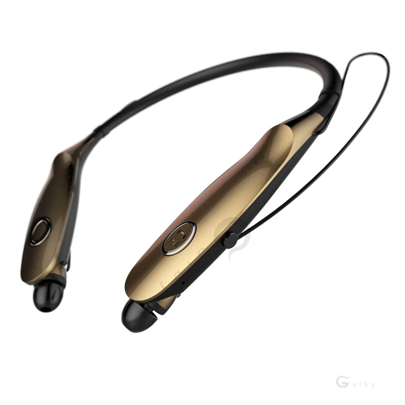 Bluetooth V5.0 гарнитура, Спортивная гарнитура для бега, беспроводные стерео магнитные наушники-вкладыши, наушники с шейным ободом, Большой мощный авиационный металл