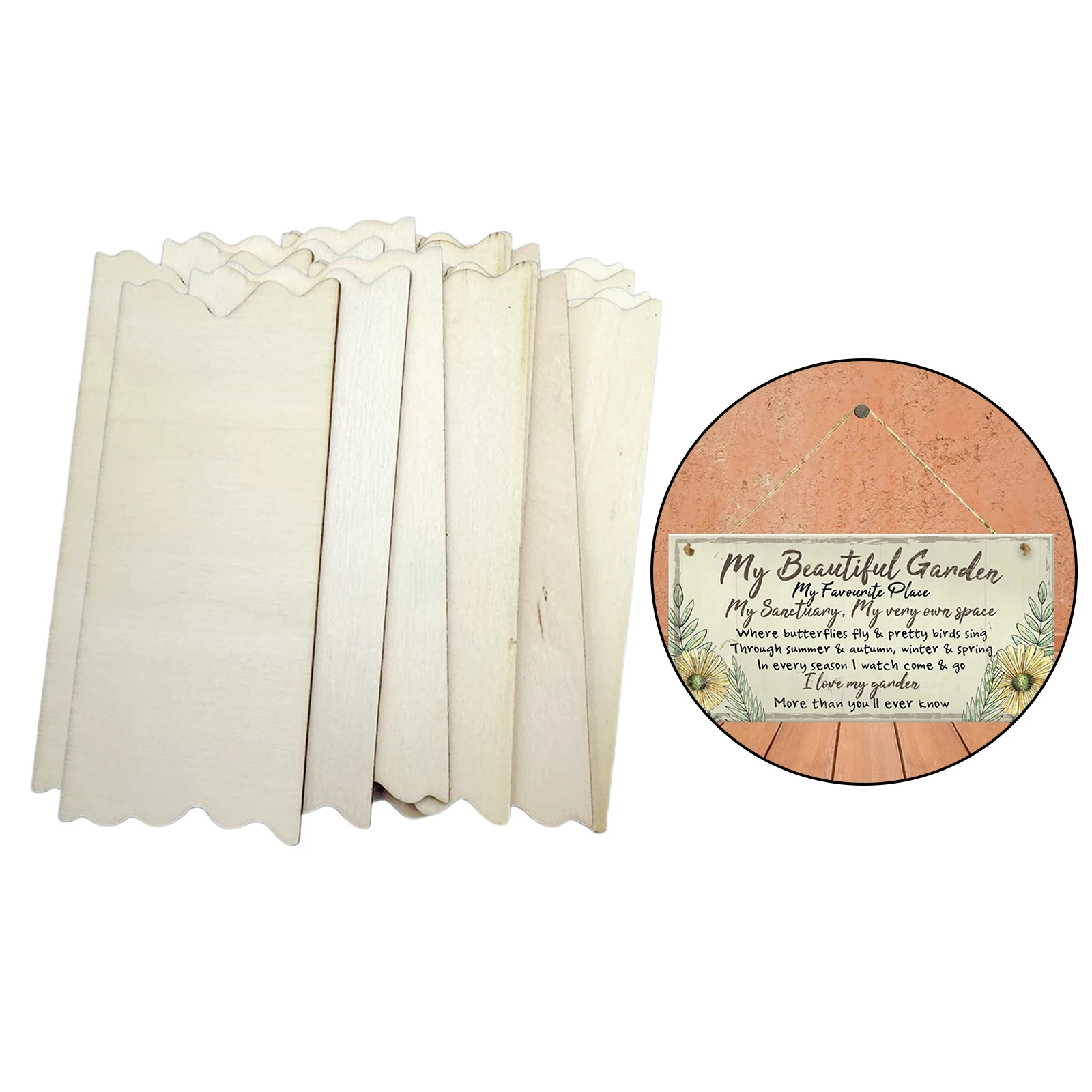 24 упаковки необработанных деревянных табличек вырез деревянная вывеска