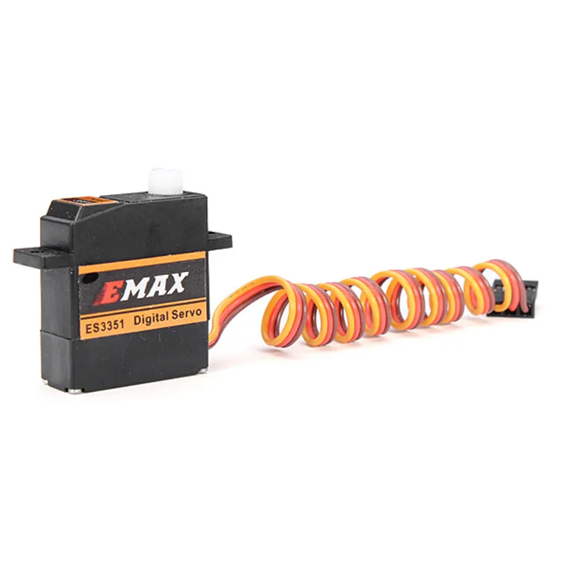 1 шт. EMAX ES3351 10 6g мини пластиковая Шестерня цифровой сервопривод для РУ самолета |