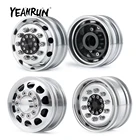 Диск переднего колеса из металлического сплава с ЧПУ YEAHRUN 12 шт. для 114 Tamiya RC автомобиль Буксировочный прицеп грузовик R620