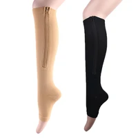 2021 new compression stockings for men and women nylon solid color socks patchwork simple nursing speed up blood circulation