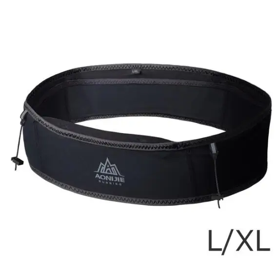 Black LXL AONIJIE ремень для бега спортивная сумка водостойкая поясная сумка для бега на открытом воздухе марафон Трейл гоночный тренировочный для мужчин и женщин - Цвет: Black LXL