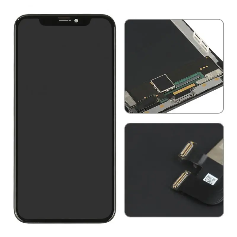 Pantalla LCD super OLED para tel&eacute;fono m&oacute;vil, montaje de pantalla t&aacute;ctil de 5,8 pulgadas, reemplazo, color negro, para iPhone X 10-2