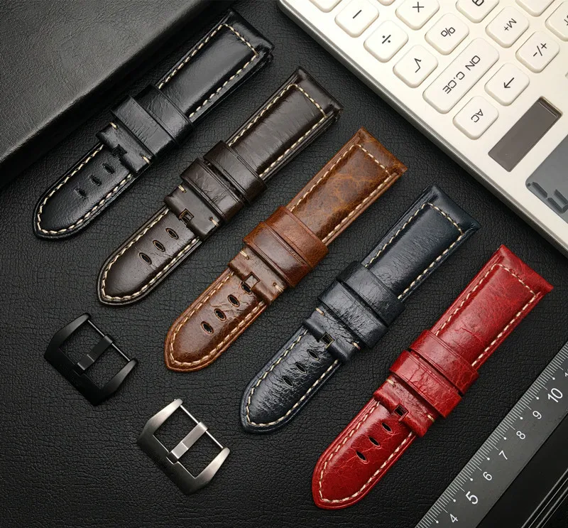Высококачественный Блестящий винтажный ремешок для наручных часов из