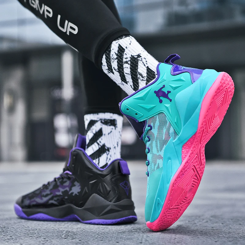 

Tide Brand Street Men's All-Match Basketball Shoes Indoor Training Non-Slip Wear-Resistant Outdoor Couple Sports Shoes
