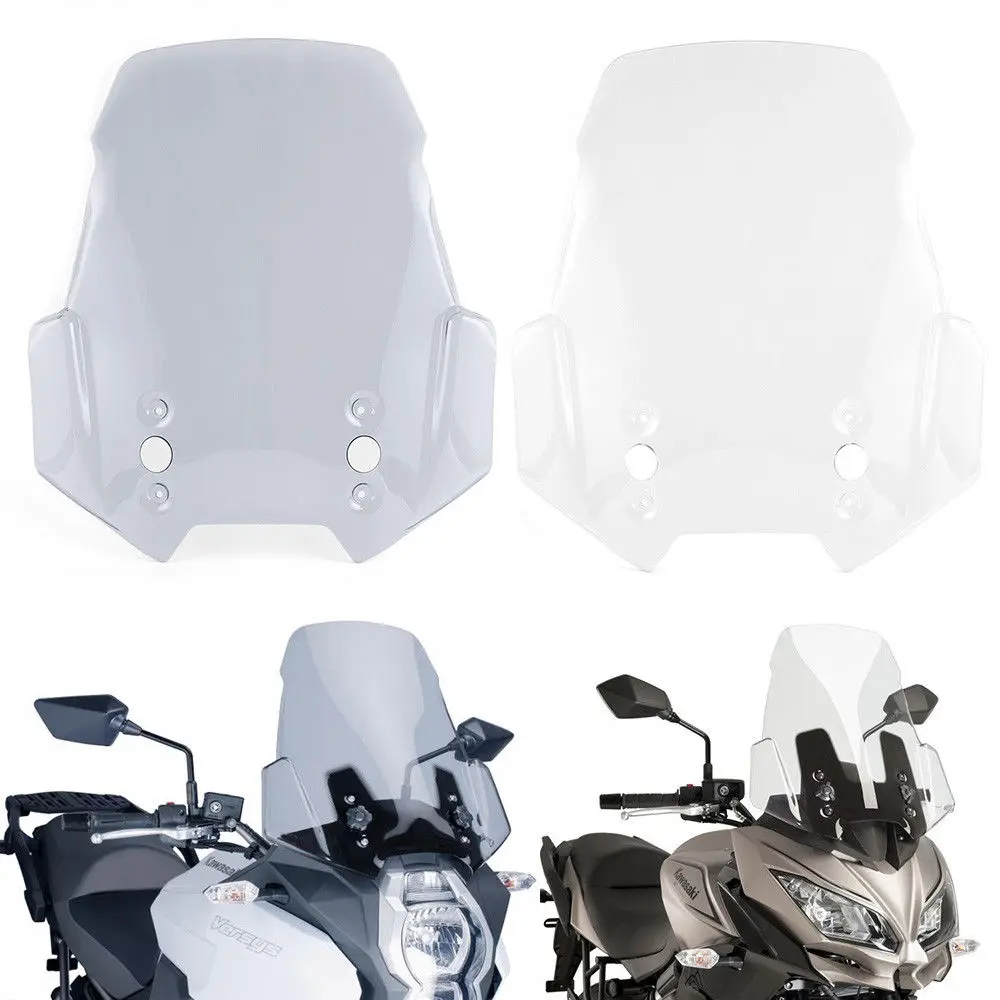 Мотоцикл ветер экран лобовое стекло ветер экран протектор для Kawasaki Versys 650 1000- Versys 1000 2012- KLE650
