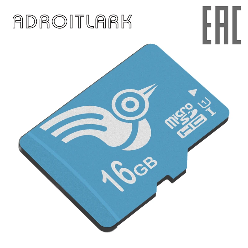 ADROITLARK Карта памяти 16GB High Speed UHS I MicroSD Card Class 10 для смартфонов / фотоаппаратов