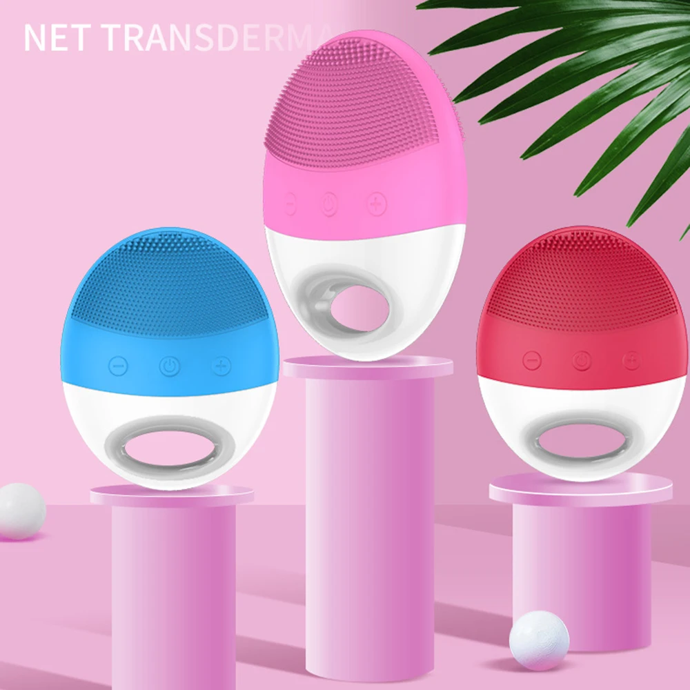 Электрическая Очищающая щетка для лица анион импортная Беспроводная без мертвых