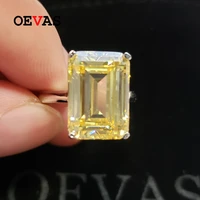 oevas classic 100 925 sterling silver created moissanite gemstone wedding engagement diamonds ring fine jewelry gift wholesale