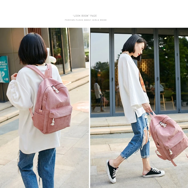 

Backpacks Women Nylon Bagpack Softback Solid Bag Fashion Soft Handle Mochilas Mujer Escolar Backpack School Bag For Girls