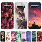 Чехол для Samsung Galaxy S10 Plus, Samsung s 10, S10E, E, S10Plus, мягкая задняя крышка из ТПУ, бампер, милые модные силиконовые чехлы для телефонов, Coque