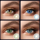 Ksseye мягкие цветные контактные линзы Исландия 14,2 мм крышка глубокие глаза для свадебной вечеринки шоппинга красивый ученик