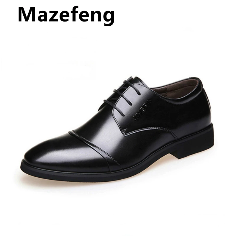 Mazefeng/Большие размеры 38 48 Новые Мужские модельные туфли Повседневные мужские из