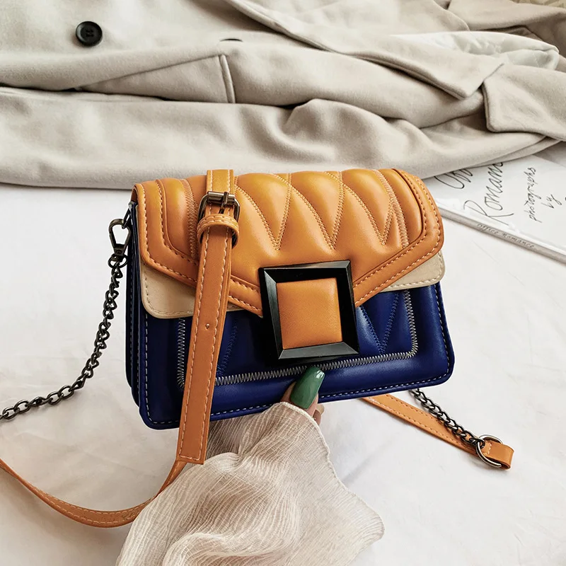 Модная сумка Pathwork с клапаном на цепочке женская через плечо 2020 мессенджер клатч