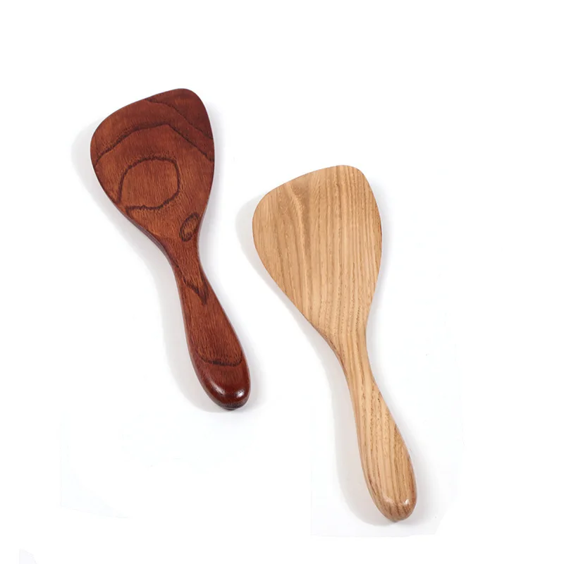 

Hand-designed Solid Wood Kitchen Shovel With Oblique Handle Non-Stick Crack Resistant Wooden Shovels Kitchen Accessories Tools