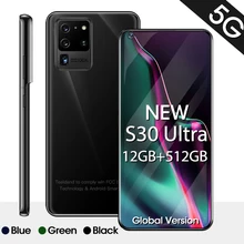 S30 Ultra 7.2 Inch Telefon  4G 5G Octa Core Andorid 10.0 Smartphones 12GB RAM 512GB ROM Mobile Phones Global Version