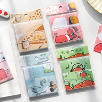 mr paper 30pcs 4 designs cartoon colorful fruit memo pads self sticky notepad diary writing points creative notes memo pads deco
