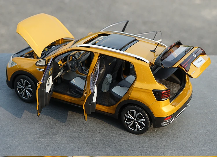 1:18 Высокая тщательная VW T-CROSS SUV сплав модель автомобиля статические металлические модельные автомобили с оригинальной коробкой
