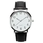 Часы 2020, простые деловые Модные кварцевые наручные часы унисекс с кожаным ремешком, мужские часы, лучший бренд класса 