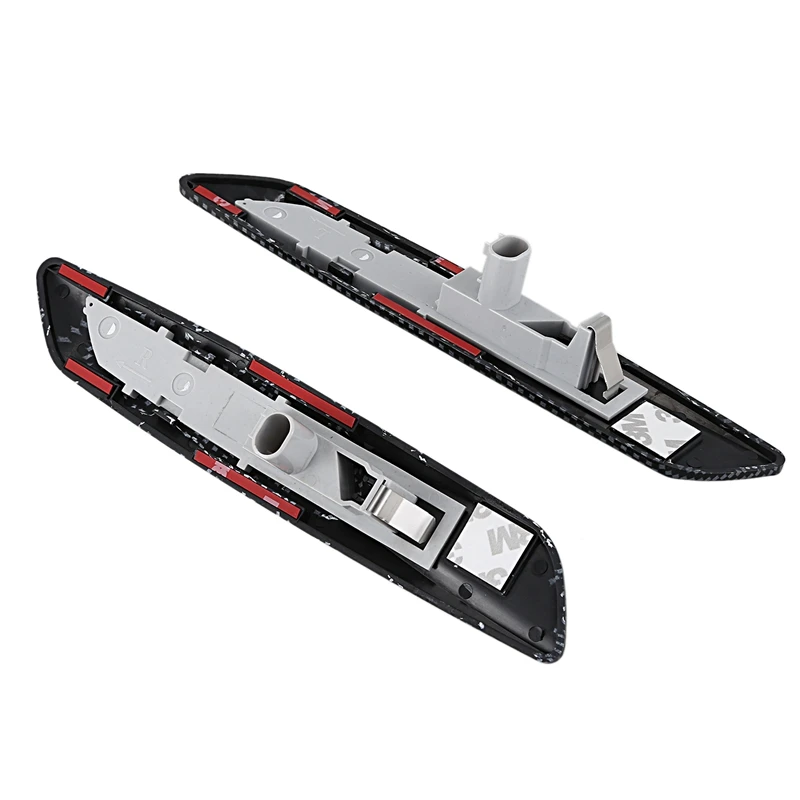 2X F10 стиль углеродистая отделка СВЕТОДИОДНЫЙ боковой маркер указатель поворота