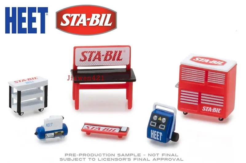 

GreenLight 1:64 HEET STA-BIL GL коллекция инструментов для магазина мускулов литье под давлением набор инструментов из сплава