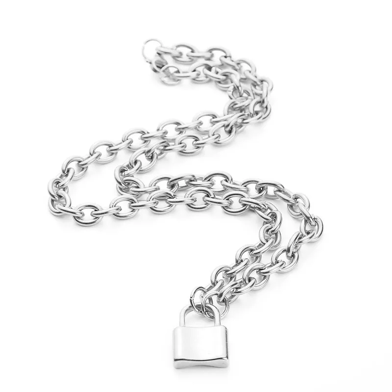 Ожерелье с подвеской серебряного цвета из нержавеющей стали|Цепочки| |