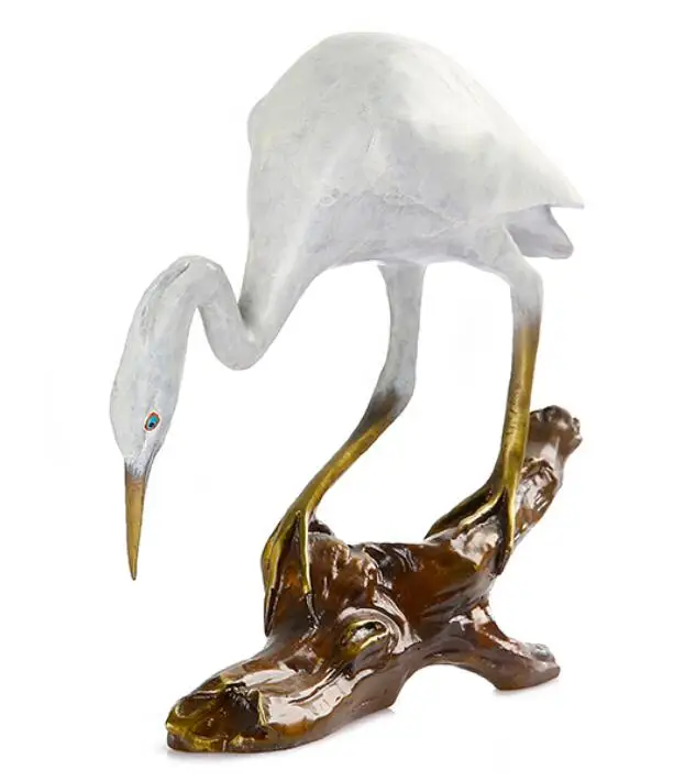 

fine copper light luxury decoration Egrets home decorations living room decoration simple modern soft decoration crafts