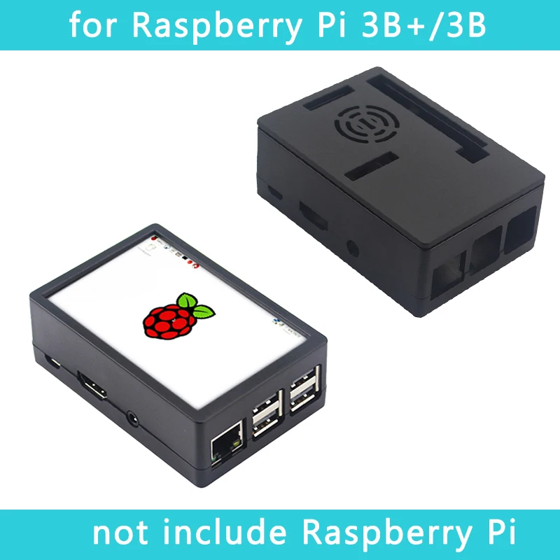 Raspberry Pi 3 Model B + 5 дюймовый сенсорный экран 480*320 TFT LCD ABS Чехол черный серый корпус