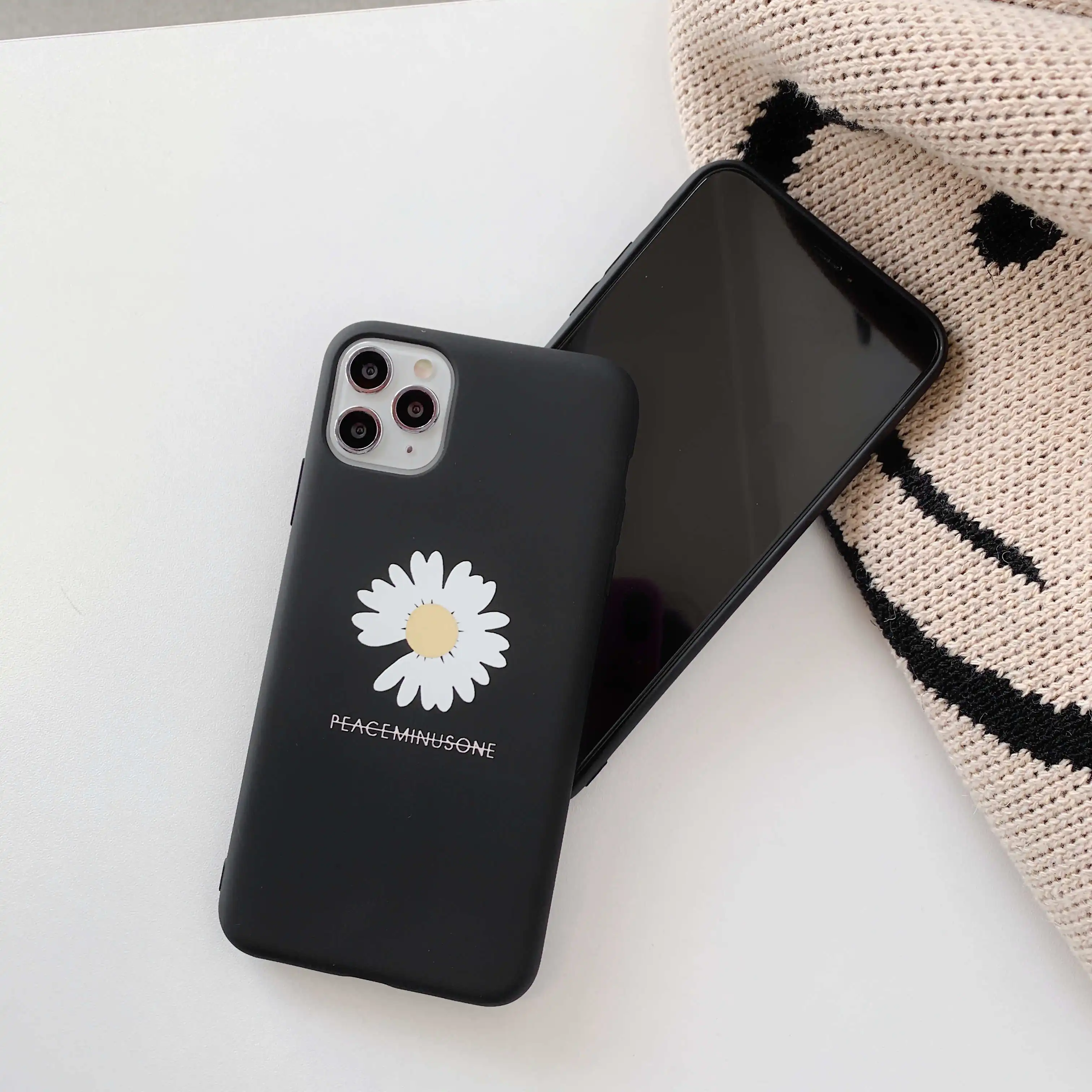 Cool Phone Case For iPhone 11 Pro Max Cute Flowers Cover 6 6S Plus 7 8 XS MAX Black Back Soft TPU |