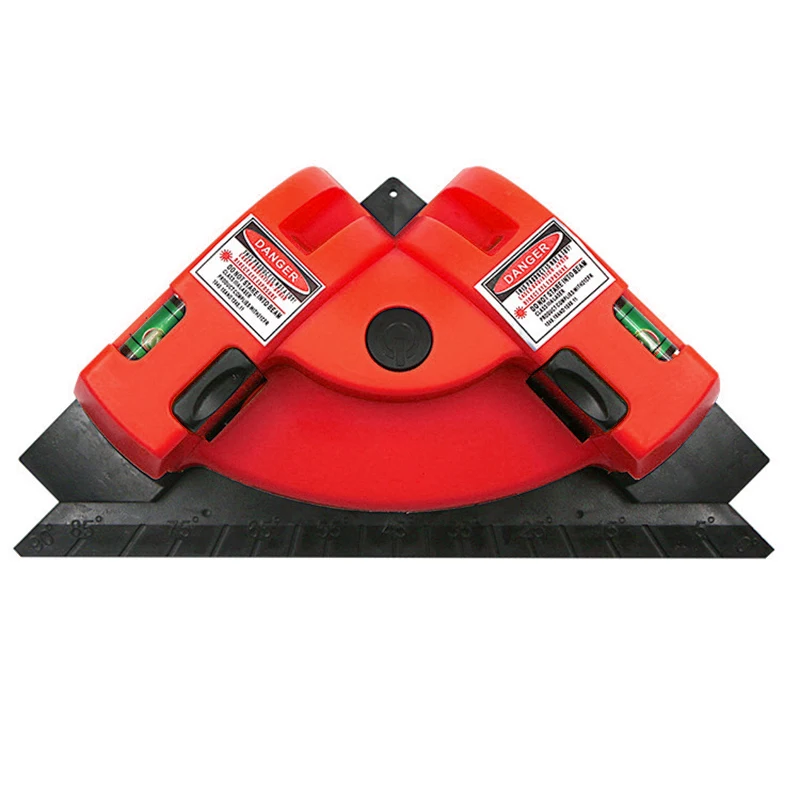 Вертикальный и горизонтальный лазер под прямым углом 90 градусов квадратный