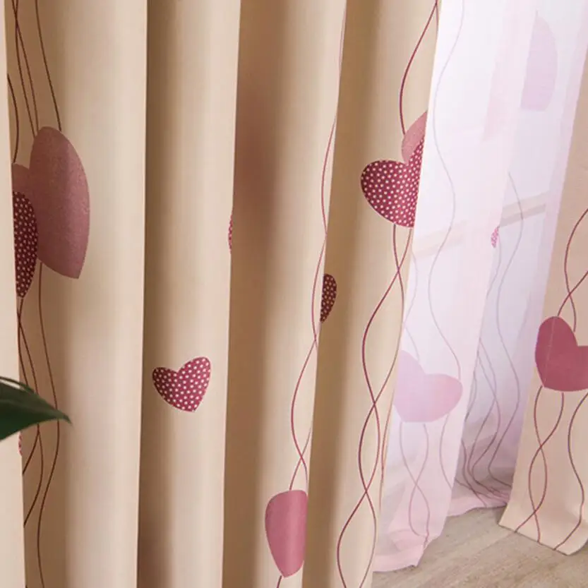 Любовь Шторы на маленькую девочку одежда для детей комнаты розовые фатиновые