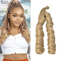 24 inch spiral curls crochet braid hair afro curls synthetic braiding hair curly french wave braiding hair extensions for women