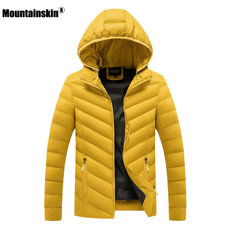 

Мужская повседневная куртка Mountainskin, теплая непродуваемая куртка с капюшоном и бархатной подкладкой, брендовая одежда, для зимы, MT203, 2019