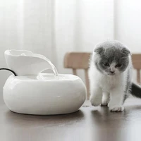 cat water fountain dog drink bowl porcelain pet cats automatic water dispenser feeder bottle drinking fountain cats drinker bowl