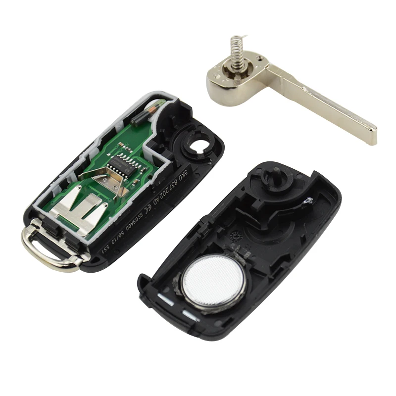 OkeyTech 433 МГц 1KO959753N/1JO959753DJ ID48 чип 3 кнопки флип складной дистанционный ключ брелок от
