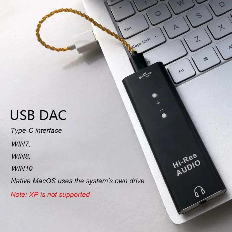 Усилитель для наушников Lusya ES9038Q2M аудио DAC декодер SA9227 Type-c Портативный Hi-Fi