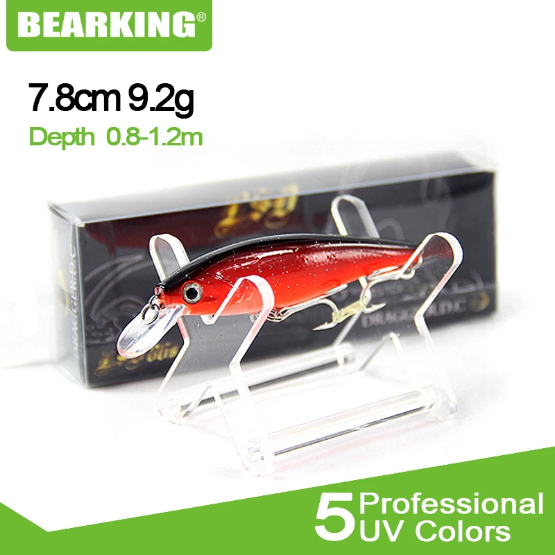 Приманка для рыбалки Bearking 2017 5 шт. гольян 7 8 см 9 2 г глубина 0 1 м рыболовный воблер