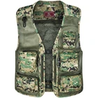 Летняя быстросохнущая дышащая сетчатая жилетка для мужчин, фотограф, куртка без рукавов, много карманов, для улицы, походов, рыбалки, охоты, жилетка