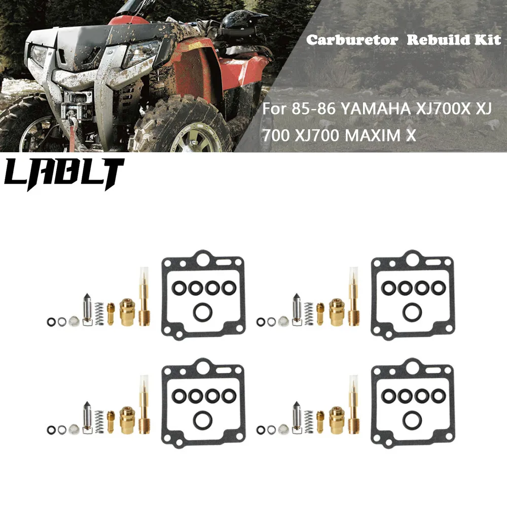 For YAMAHA XJ700X XJ 700 XJ700 MAXIM X Carburetor Repair Kit Rebuild 4 Set