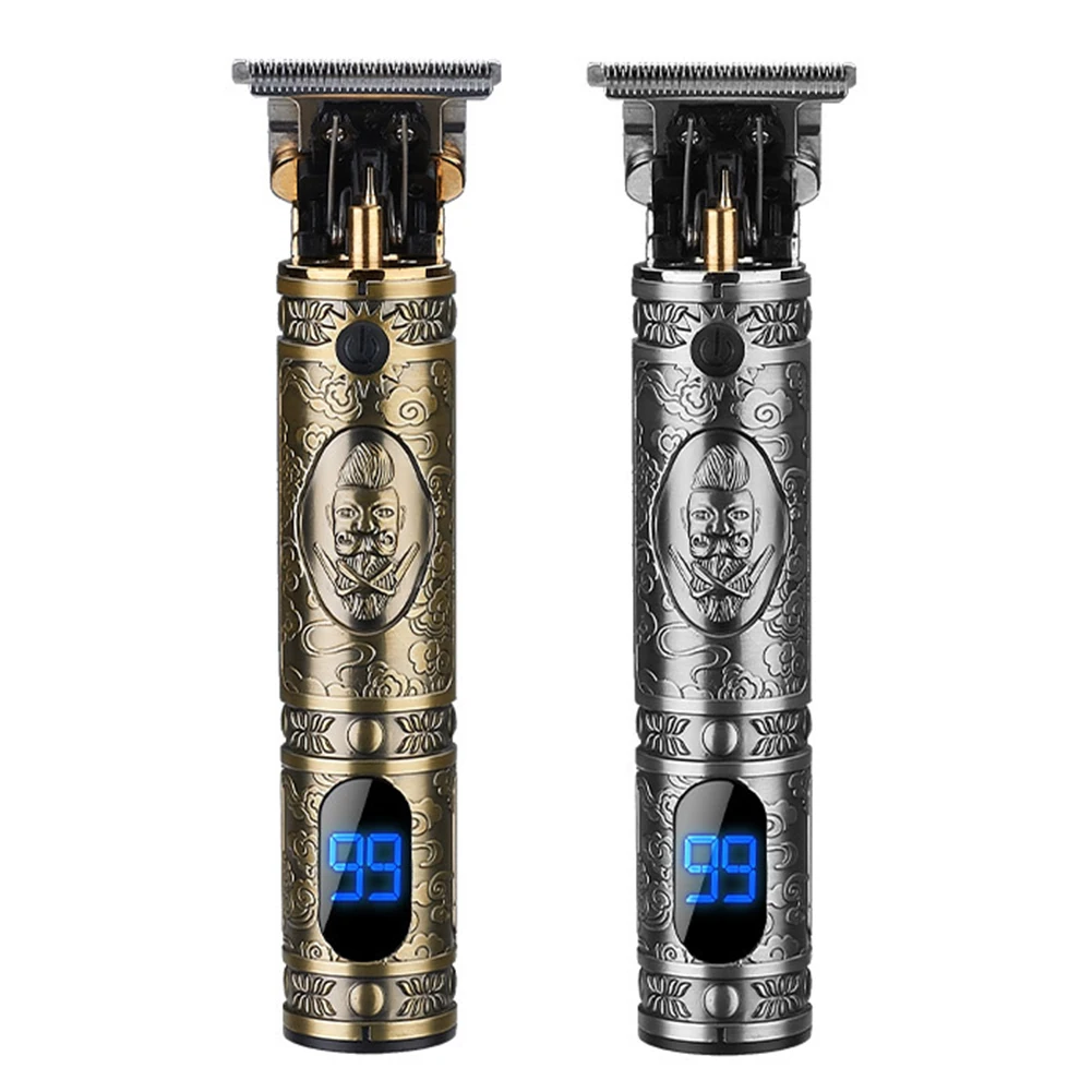 

Hairdressing Professional Portable T Blade For Men Electric Digital Display Barber Styling Tool USB Rechargeable Hair Clipper