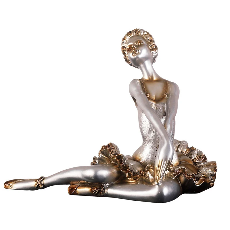 Винтажная балетная скульптура танцор для молодых девушек художественные