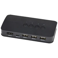 kvm switch box for 4 computers sharing two switching modes hd visual enjoyment