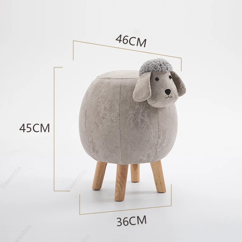 Табуретки из овечьей шерсти маленький стул оттоманка домашняя мебель для