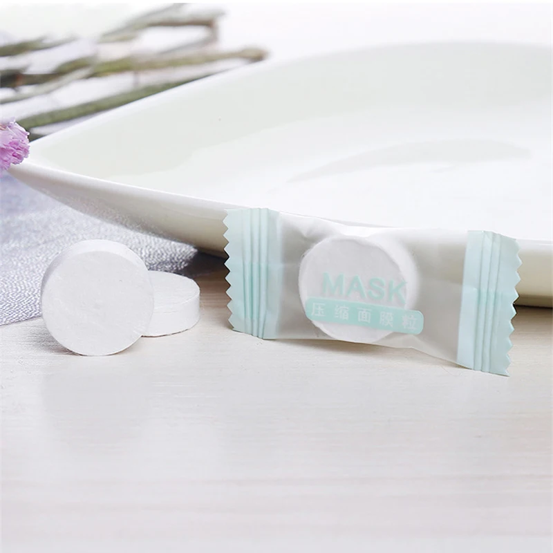 Ультратонкая увлажняющая одноразовая компрессионная маска для лица хлопковый