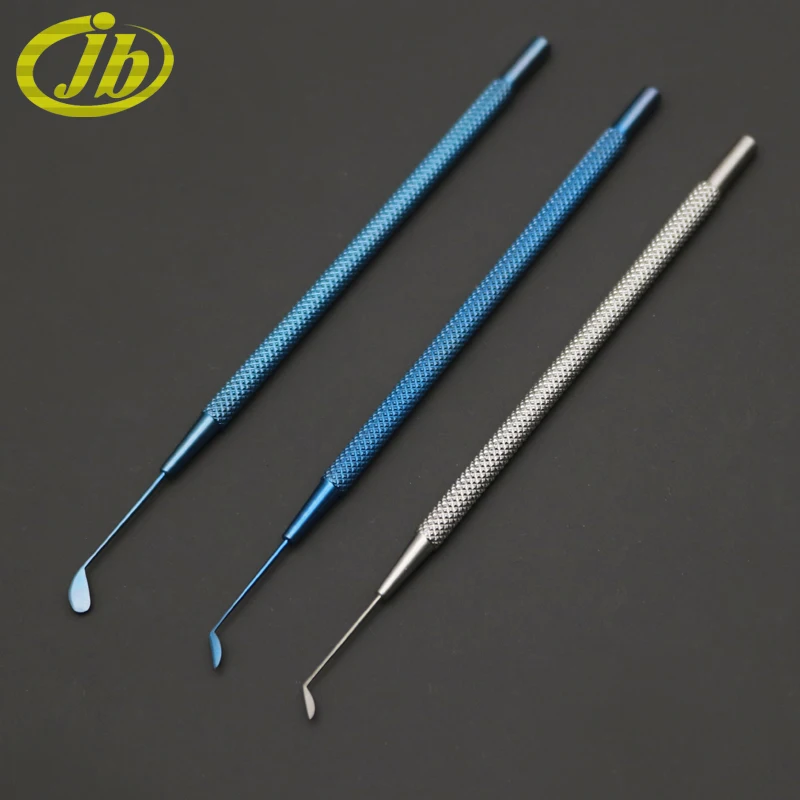Corneal epithelial scraper titanium alloy 12cm ophthalmic instruments single-head stainless steel surgical tool