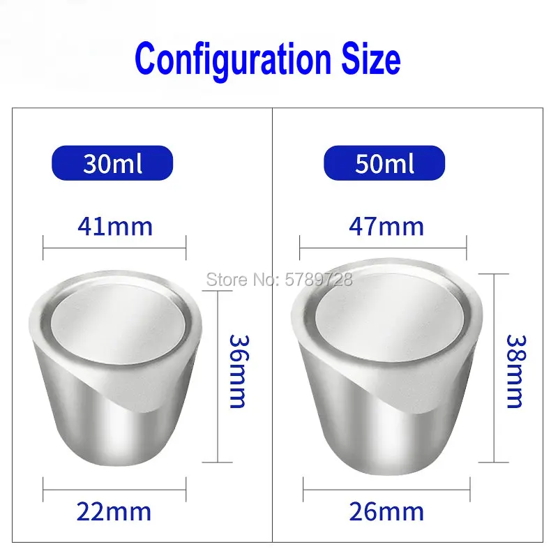 

1pcs lab 30ml /50ml nickel crucible with cover for high temperature and alkali resistance Used for lab scientific research