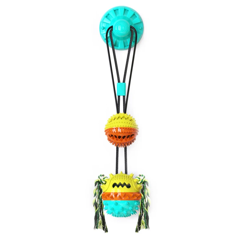 

Suction Cup Dog Tug Toy Pet Chew Toy Bite Resistant Ball Strong Suction Cup Dog Toys HFing