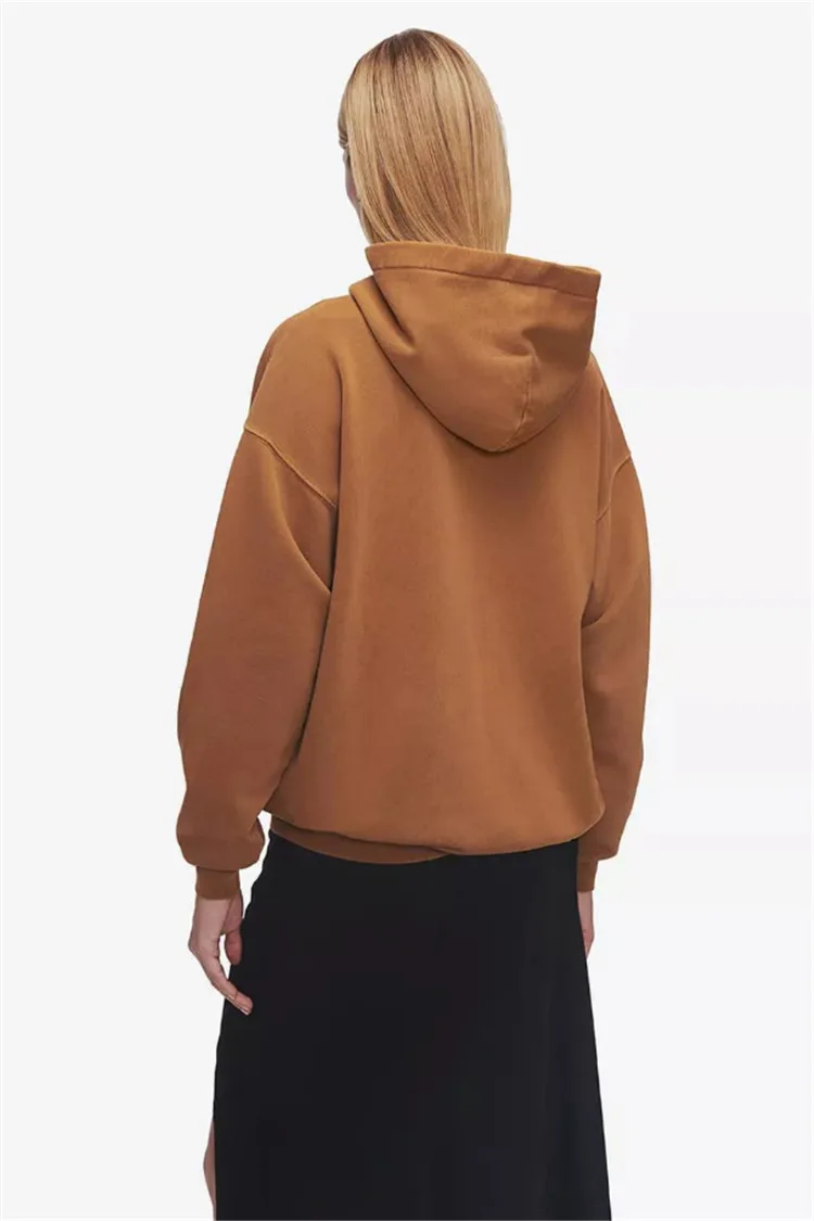 

2021 Early Spring Long-sleeved Hoodie Letter Printing Loose All-match Pullover Sweater Women